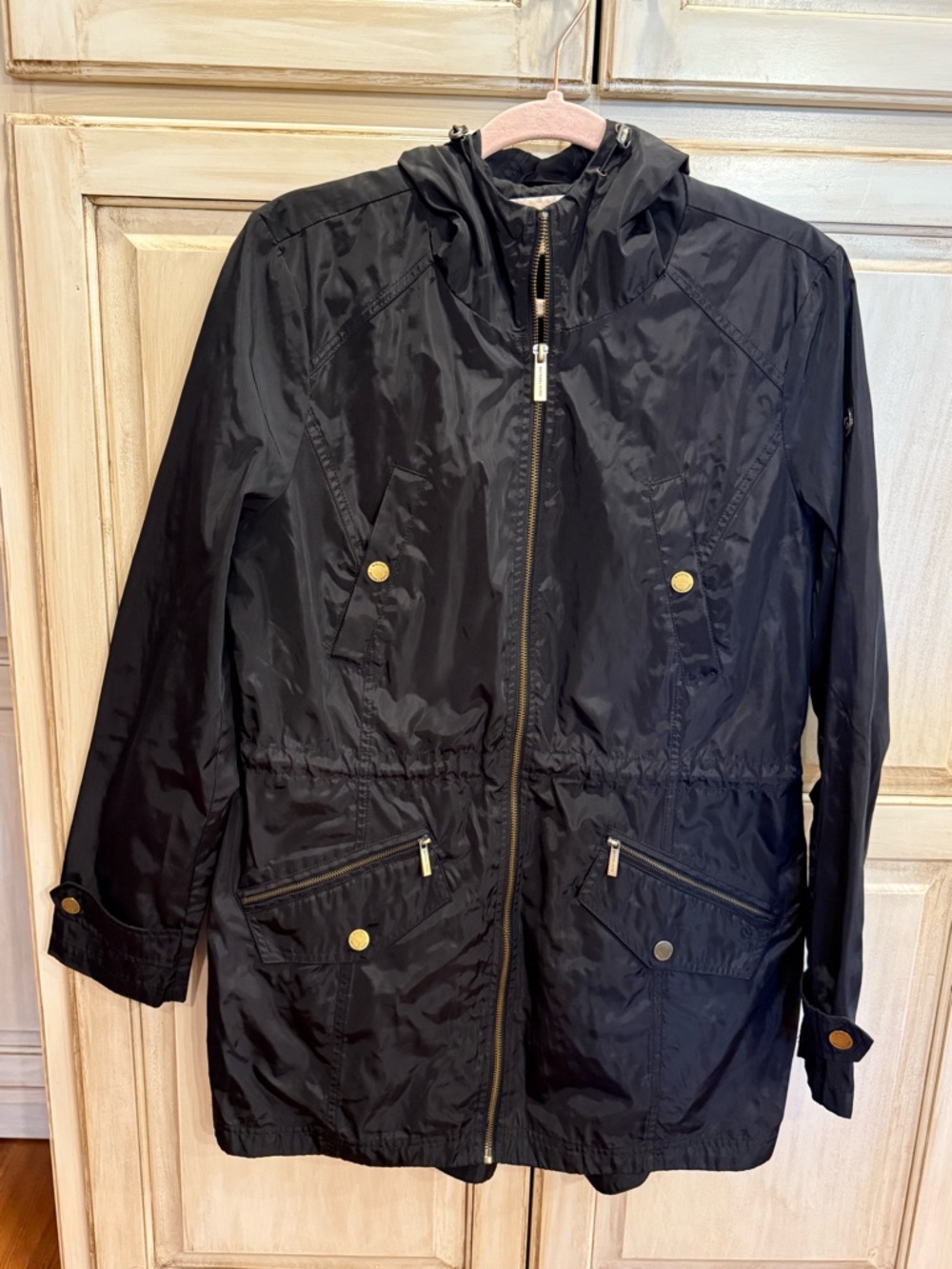 MICHAEL Michael Kors Black Hooded Utility Jacket